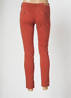 Pantalon chino taille basse taille basse orange REIKO femme