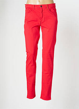 Pantalon slim stretch taille normale rouge COUTURIST femme