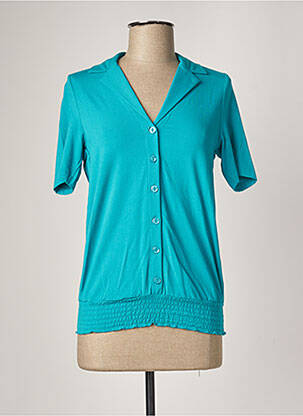 T-shirt stretch manches courtes bleu BAKERY LADIES femme