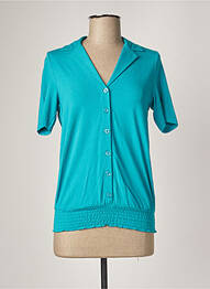 T-shirt stretch manches courtes bleu BAKERY LADIES femme