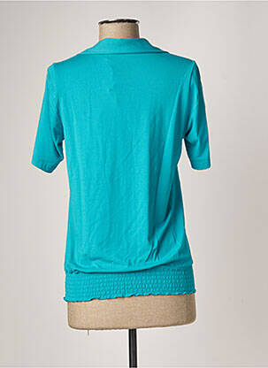 T-shirt stretch manches courtes bleu BAKERY LADIES femme