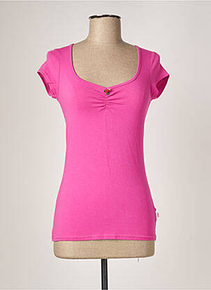 T-shirt rose BLUTSGESCHWISTER pour femme