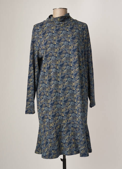Robe mi-longue bleu TRANQUILLO pour femme