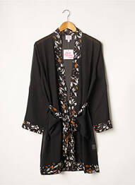 Déshabillé manches 3/4 noir ROSE POMME femme