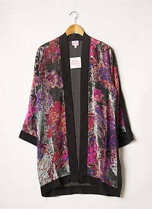 Déshabillé manches 3/4 noir ROSE POMME femme