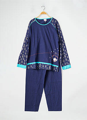 Pyjama tissage jersey bleu ROSE POMME femme