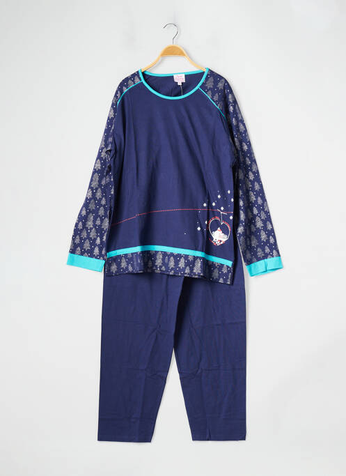 Pyjama tissage jersey bleu ROSE POMME femme