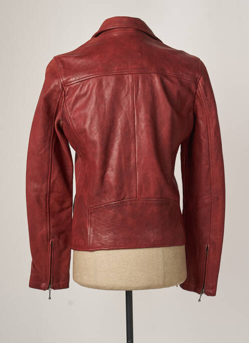 Veste en cuir rouge DAYTONA pour homme