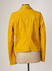 Veste en cuir jaune ROSE GARDEN pour femme seconde vue