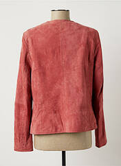 Veste en cuir rose ROSE GARDEN pour femme seconde vue