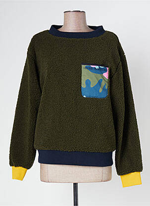 Sweat-shirt vert ROSE GARDEN pour femme