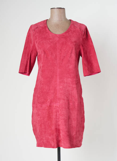 Robe courte manches courtes manches courtes rose ROSE GARDEN femme