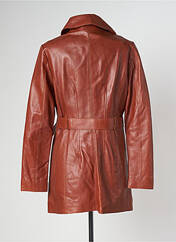 Veste en cuir marron ROSE GARDEN pour femme seconde vue