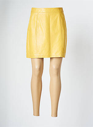 Jupe courte jaune ROSE GARDEN pour femme
