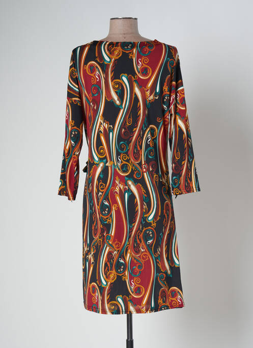 Robe mi-longue noir LE SINGE DE JULIE pour femme