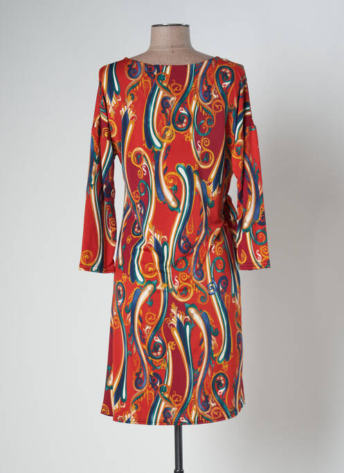 Robe mi-longue orange LE SINGE DE JULIE pour femme