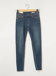 Jeans coupe slim broderie rivets taille normale bleu REIKO femme