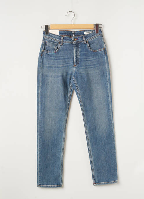 Jeans coupe slim broderie rivets taille normale bleu REIKO femme