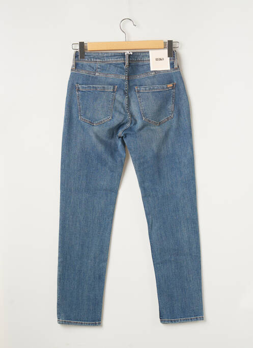 Jeans coupe slim broderie rivets taille normale bleu REIKO femme