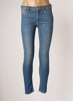 Jeans coupe slim broderie rivets taille normale bleu REIKO femme