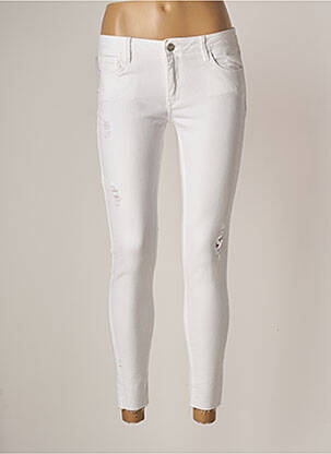 Jeans coupe slim slim taille normale blanc REIKO femme
