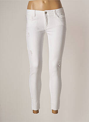 Jeans coupe slim blanc REIKO pour femme