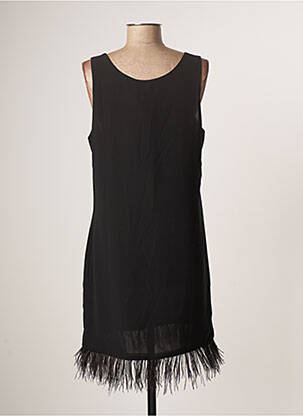 Robe mi-longue sans manche sans manche noir NÜ femme