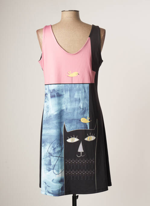 Robe mi-longue noir VOLT DESIGN pour femme