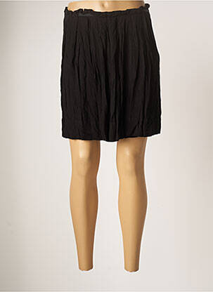Jupe courte coupe évasée noir DDP femme
