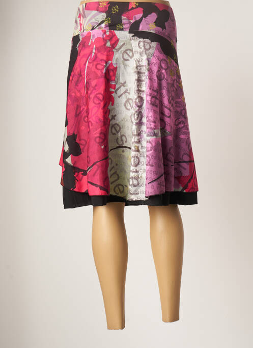 Jupe mi-longue rose VOLT DESIGN pour femme