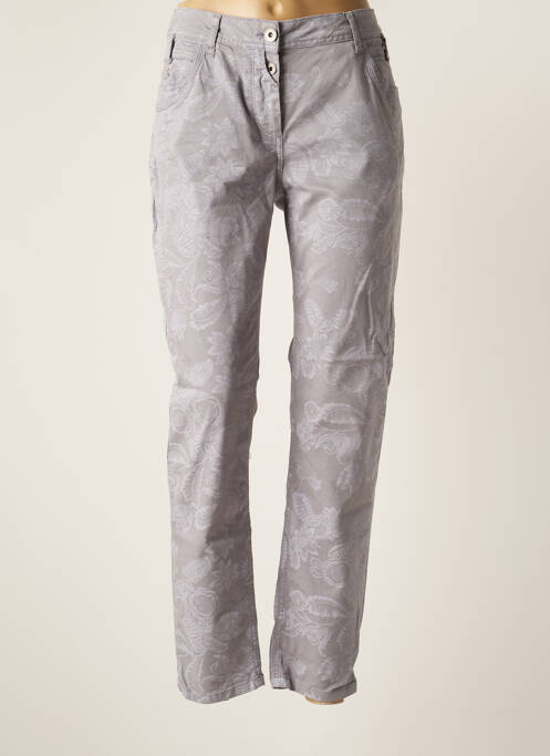 Pantalon slim gris CECIL pour femme