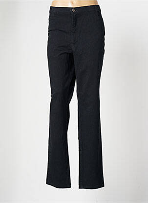 Pantalon slim broderie rivets taille normale noir WALTRON femme