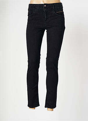 Jeans coupe slim noir PHILDAR pour femme