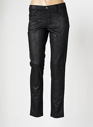 Pantalon slim broderie rivets taille normale noir WALTRON femme