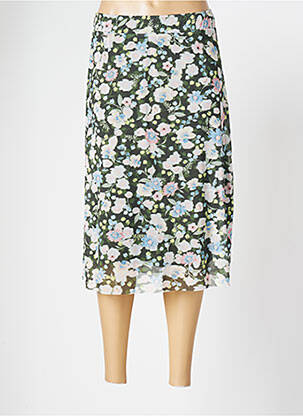 Jupe mi-longue stretch vert CECIL femme