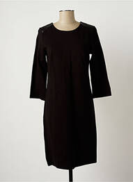 Robe mi-longue manches 3/4 manches 3/4 noir C'EST BEAU LA VIE femme