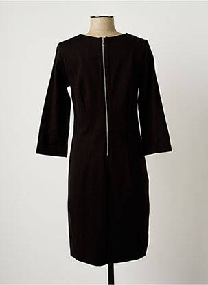 Robe mi-longue manches 3/4 manches 3/4 noir C'EST BEAU LA VIE femme