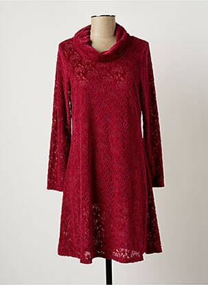 Robe mi-longue rose MALOKA pour femme