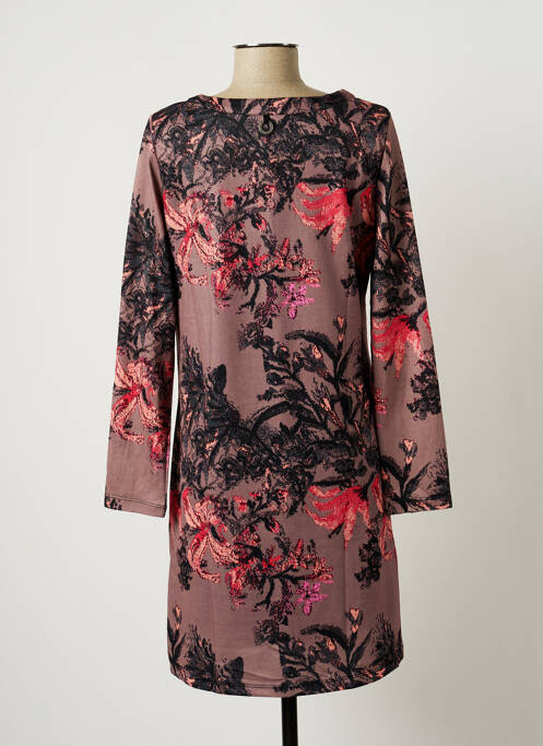 Robe mi-longue marron SOGGO pour femme