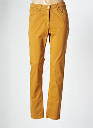 Pantalon slim stretch taille normale jaune COUTURIST femme