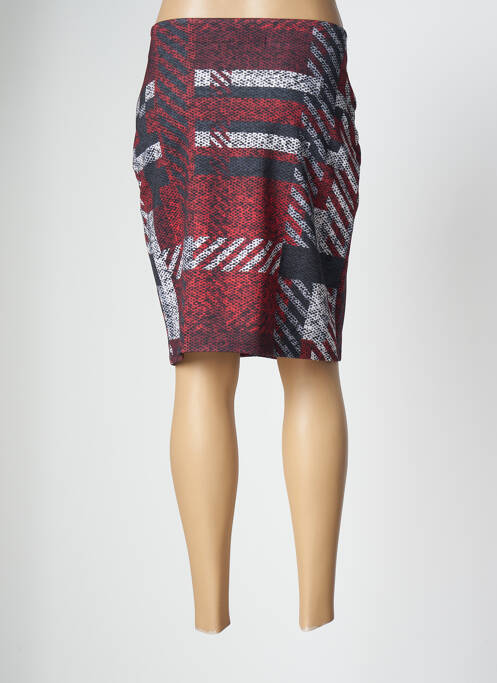 Jupe mi-longue rouge MALOKA pour femme