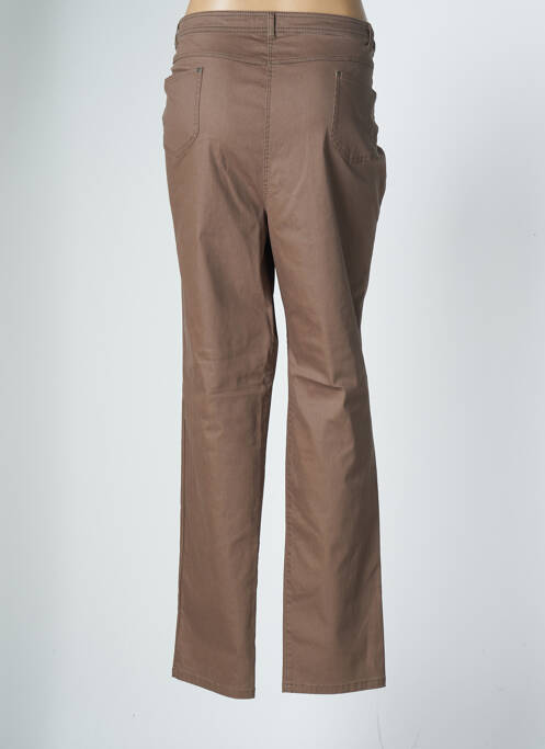 Pantalon droit marron FELINO pour femme
