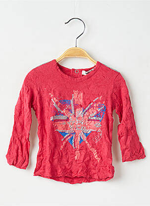 T-shirt rouge 3 POMMES fille
