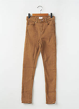 Jeans skinny marron ONLY pour fille