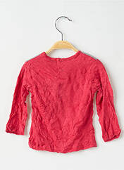 T-shirt rouge 3 POMMES pour fille seconde vue