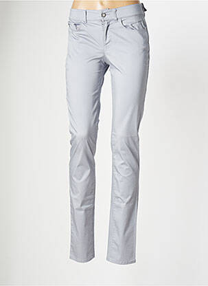 Pantalon slim stretch taille normale gris ARMANI femme