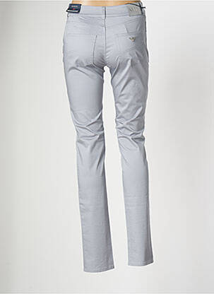 Pantalon slim stretch taille normale gris ARMANI femme