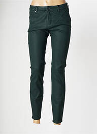 Pantalon slim broderie rivets taille normale vert ARMANI femme