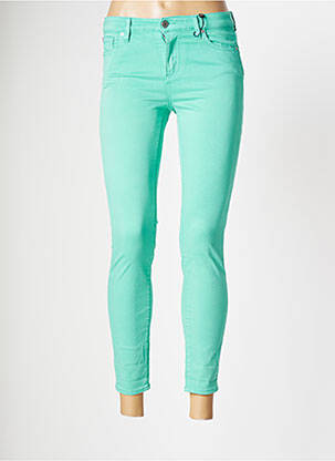 Pantalon slim broderie rivets taille normale vert ARMANI femme