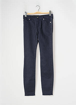 Pantalon slim broderie rivets taille normale bleu ARMANI femme